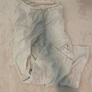 Linen Cream Pants